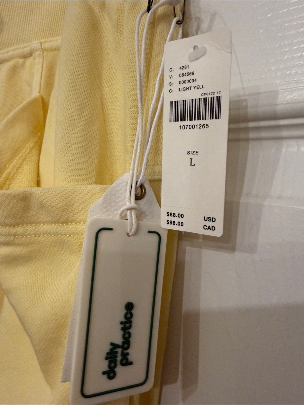 ANTHROPOLOGIE Daily Practice Easygoing Capri Sweatpants Sz L - NWT - Picture 7 of 10